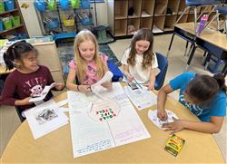 Students working on life cycle projects